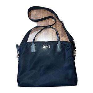 Kate Spade Wilson Rd Daveney Black Nylon Laptop Tote Bag Work Travel Purse
